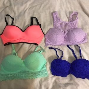 PINK Padded Bralettes